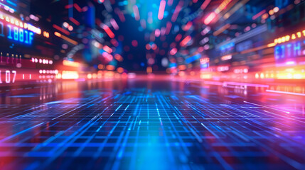 Dynamic News Theme: Blue, Red, Cyan Background