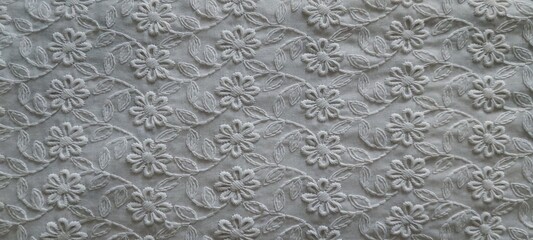 Embossed fabric design background
