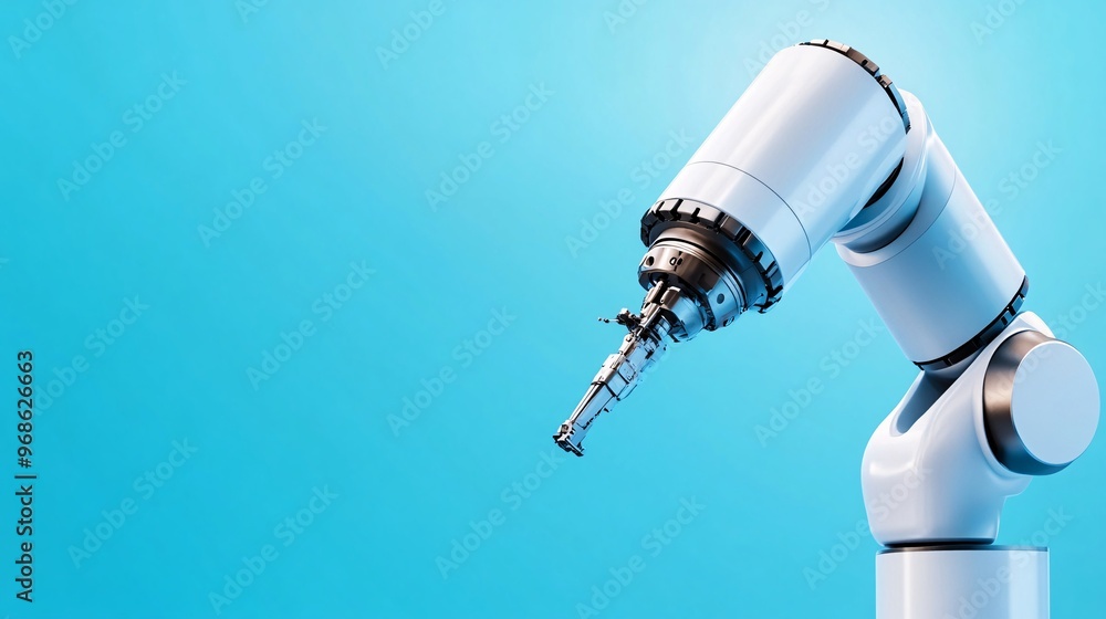 Aufkleber revolutionizing industry advanced robotic arm in smart manufacturing - cutting-edge automation and p