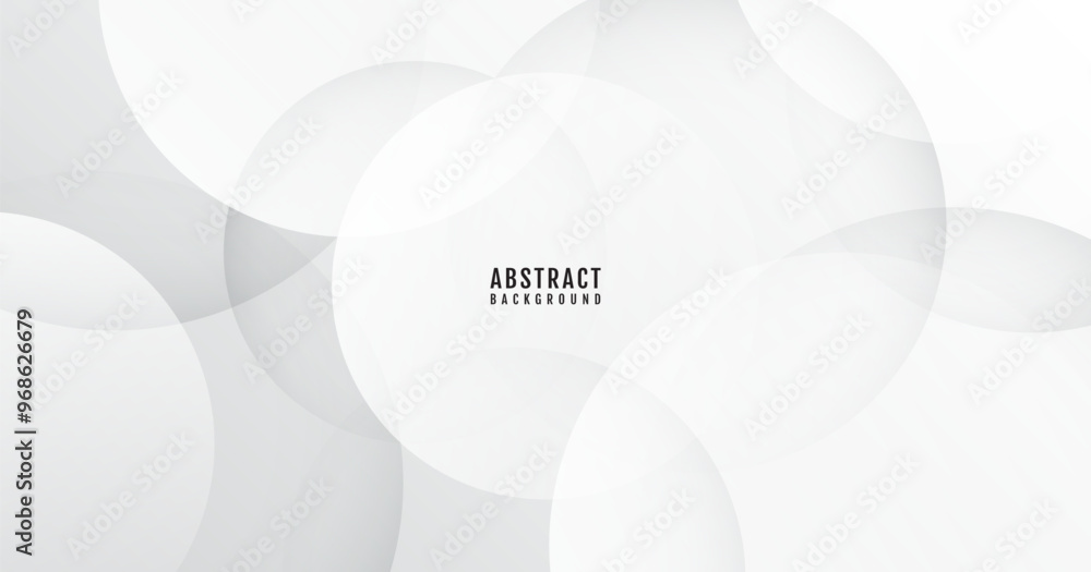 Poster 3d white abstract background overlap layer on bright space with cutout shape effect decoration. mode