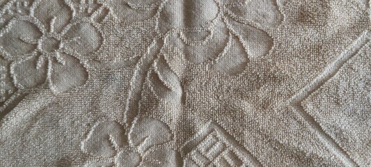 Embossed fabric design background
