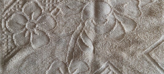 Embossed fabric design background