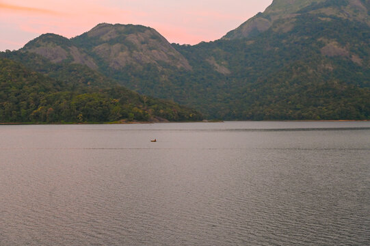 Dam under a mountains, Pothundi Dam Reservoir 