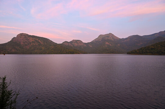 Dam under a mountains, Pothundi Dam Reservoir 