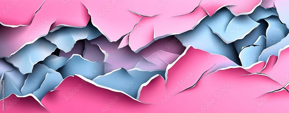 Poster grungy isometric doodle pattern on pastel background in sharp focus with high detail and aged tones 
