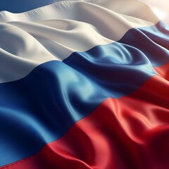 Russian flag flying in the sky 