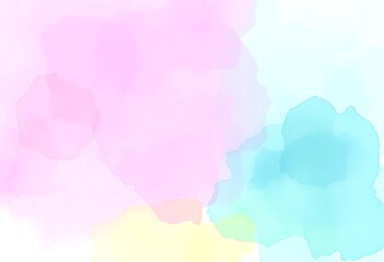 A vibrant and dynamic watercolor painting with a colorful abstract design