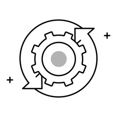 Reverse Engineering Methodology Vector Icon Design,  system breakdown, software analysis, technology, product disassembly