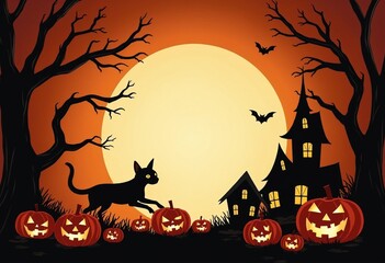 Empty Halloween frame