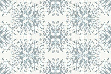 seamless floral vintage pattern, seamless pattern illustration.