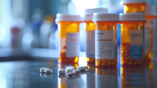Prescription Medications: Medications requiring a doctor's prescription, including antibiotics, pain relievers, and blood pressure drugs, dispensed by pharmacists.

