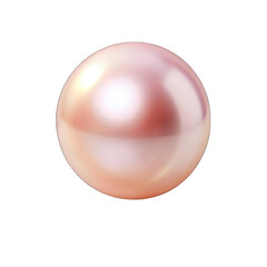Fototapeta premium Pink Pearl isolated on transparent background