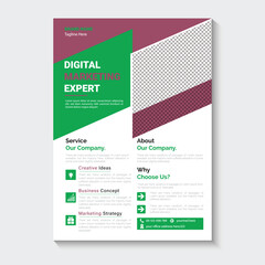 Digital marketing Corporate business flyer design 