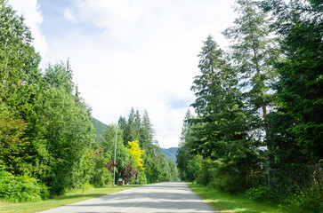 Spectacular view of Fraser Valley countryside around Mission, BC, Canada