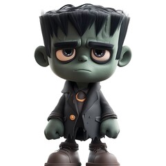 Sad Cartoon Frankenstein Monster