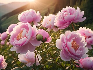 pink flower on the mountain