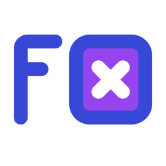 Fototapeta premium Function Icon Filled Two-Tone Style