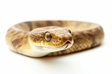 Fototapeta premium A Photo snake with isolated white background 