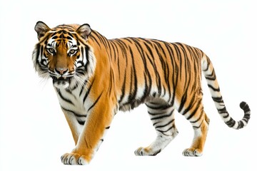 Obraz premium A Photo tiger with isolated white background 