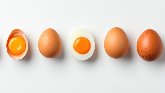 Nutritional infographic showing the breakdown of proteins in a chicken egg, against a clean white background for clarity Egg Protein, Nutrition, Health