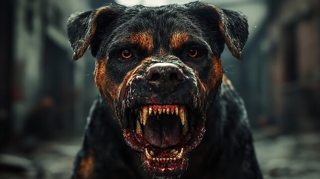 Close Up of Dog With Mouth Open