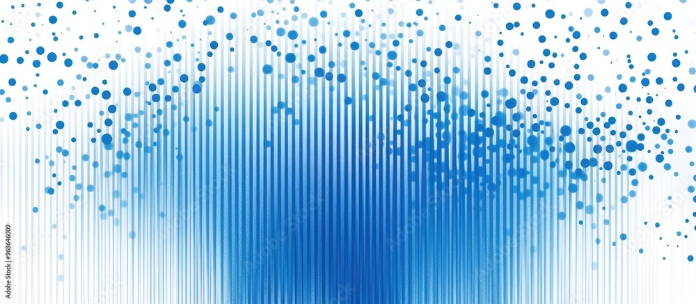Aufkleber abstract blue halftone pattern with rounded lines on a white background featuring vertical stripes