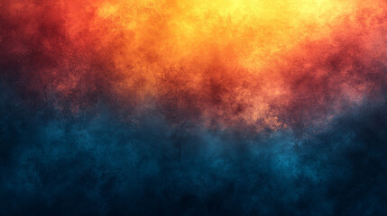 Grainy Brown Orange Blue Poster Background with Noisy Texture