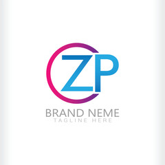 gradient zp logo template vector illustration logo collection