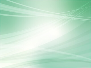 エメラルドグリーンのアブストラクトなウェーブ背景素材