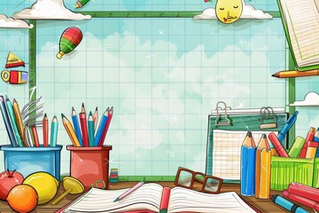 School Theme Background