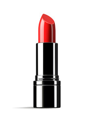Red lipstick isolated on white background