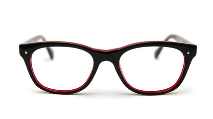 Fototapeta premium Fashion glasses plastic-framed isolated on white background