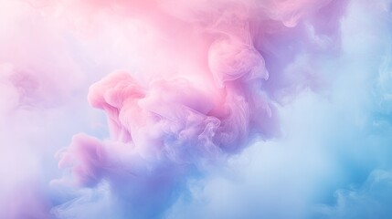Fototapeta premium Colorful pastel clouds blending in dreamy sky