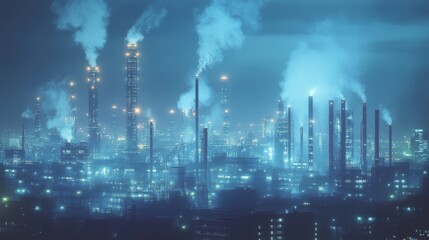 AI-controlled environmental monitoring systems: A futuristic system that monitors pollution levels and adjusts accordingly.