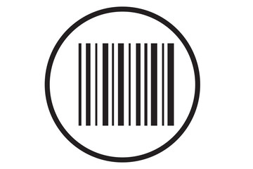 Business inventory barcode / bar code line art icon for apps and websites