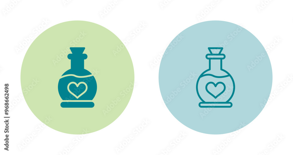 Canvas Prints love potion vector icon