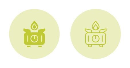 Portable stove Vector Icon