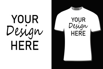 Your design here text illustration design