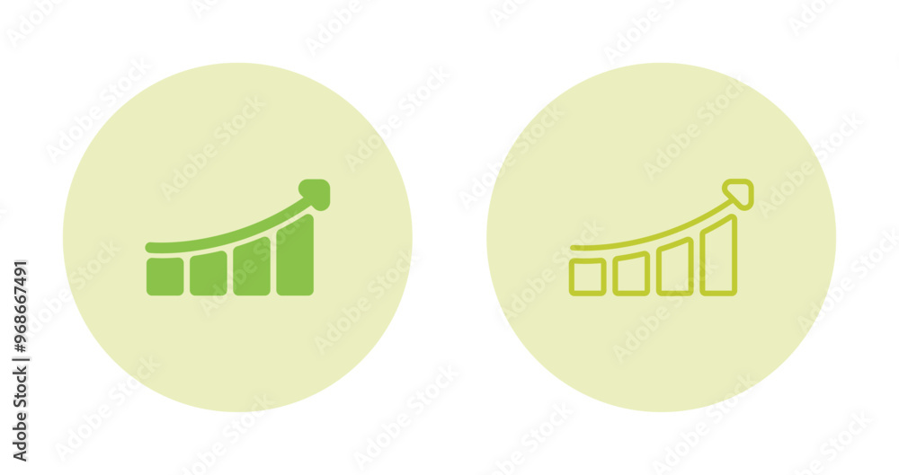 Wall mural performance metrics vector icon