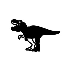 Tyrannosaurus Glyph Icon, Vector illustration