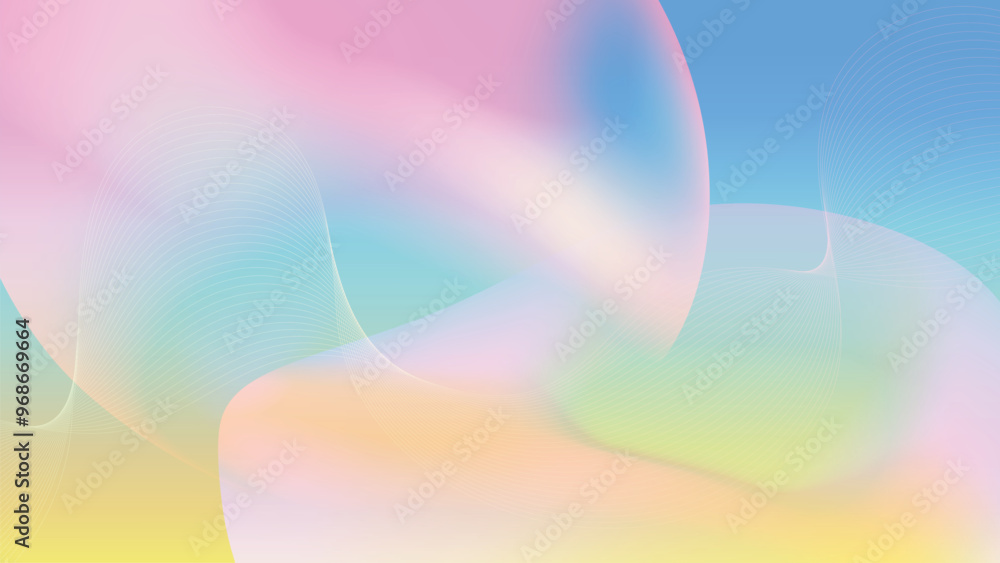 Aufkleber abstract vibrant gradient mesh background vector.