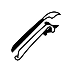 Rudus Sword Glyph Icon, Vector illustration