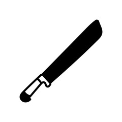 Hunting Knife Glyph Icon, Vector illustration