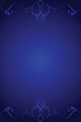 Ornamental Blue Background for Wedding Invitations
