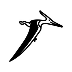 Pteranodon Glyph Icon, Vector illustration © vector