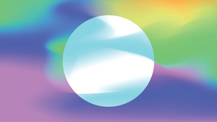 Abstract Vibrant gradient mesh background vector.