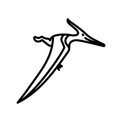 Pteranodon Outline Icon, Vector illustration © vector