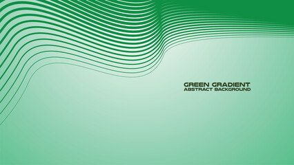 Green gradient with curve line abstract background for backdrop or presentation