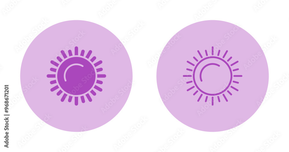 Canvas Prints sun vector icon