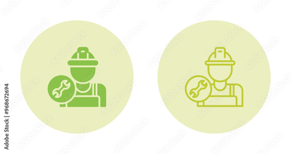 Canvas Prints plumber vector icon